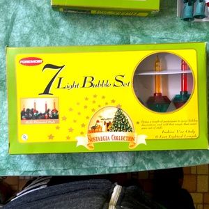 7 Light Bubble Set Christmas Lights